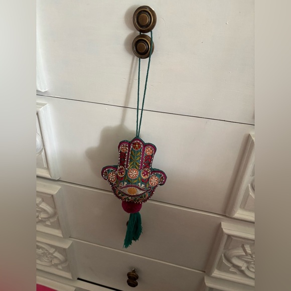 Embroidered Hamsa Hand Wall Hanging Decor - Picture 1 of 1